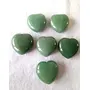 Green Aventurine Stone Heart 1.5 Inch // Crystal Heart // Heart Chakra Stone For Prosperity and Good Luck Stone, 4 image
