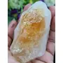 Natural Congo Citrine Crystal Point 156 Grams for Drawing in Wealth Prosperity and Abundance natural Congo citrine AAA grade, 5 image