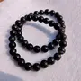 Natural Black Tourmaline Crystal Bead Bracelet 8 mm Chakra Energy Healing Protection Relieves Mind Fresh refresh Gift for Men & Women Positive Healing Energy 8 mm, 2 image