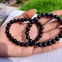 Natural Black Tourmaline Crystal Bead Bracelet 8 mm Chakra Energy Healing Protection Relieves Mind Fresh refresh Gift for Men & Women Positive Healing Energy 8 mm, 3 image