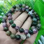 Natural Watermelon Tourmaline Stone Bracelet 8 MM for Release mood relief and Mind Fresh Positive energy protection luckGift Bracelet, 5 image