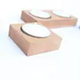 IVEI Wooden MDF DIY Tea Light Holder with s - Set of 3(1 Double & 2 Single) - Plain MDF Wooden Holders Blank for ting Wood Sheet Craft Decoupage Resin Art Work & Decoration, 3 image