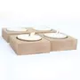 IVEI Wooden MDF DIY Tea Light Holder with s - Set of 3(1 Double & 2 Single) - Plain MDF Wooden Holders Blank for ting Wood Sheet Craft Decoupage Resin Art Work & Decoration, 4 image
