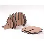 IVEI MDF DIY Coasters with Hedgehog Holder - MDF Plain Wooden Hedgehog Coasters & Holder Blank Cutouts for ting Wooden Sheet Craft Decoupage Resin Art Work & Decoration - Set of 6 Coasters, 5 image