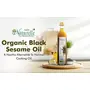 Farm Naturelle - Organic Virgin Cold Pressed Black Sesame Seed oil|100% Pure edible Cooking oil-500ML In Glass Battle, 4 image
