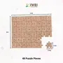IVEI DIY Wood Sheet Craft - MDF Cutouts Puzzle with Craft Shape/Jigsaw Pieces - Plain MDF Blanks Cutouts - 48 Puzzle Pieces for ting Wooden Sheet Craft Decoupage Resin Art Work & Decoration, 5 image