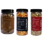 Graminway Herb Trail Mix Assorted Nuts Crunchy SOYA Chips and Tasty Ragi Cda 3 Piece 400 G, 3 image