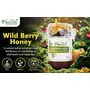 Farm Naturelle- Wild Berry Flower Wild Forest Honey | 100% Pure, Raw Natural Un-Processed - Un-Heated Honey | Lab Tested Honey In Glass Bottle-850gm+150gm Extra and a Wooden Spoon., 4 image