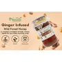 Farm Naturelle-Real Ginger Infused Forest Honey| 100% Pure, Raw Natural - Un-processed - Un-heated Honey |Lab Tested Clove Honey 400gm and a Wooden Spoon, 2 image