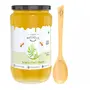 Farm Naturelle Honey-Acacia Flower Wild Forest (Jungle) Honey| 100% Pure Honey, Raw Natural Honey, Un-processed - Un-heated Honey | Lab Tested Honey In Glass Bottle-1450gm and a Wooden Spoon.
