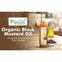 Farm Naturelle Organic Flax Seed Oils| The Finest Organic  Cold Pressed Mustard Oil for Cooking | FSSAI Certified Organic | Good for heart health | Kachi Ghani - 500Ml, 4 image
