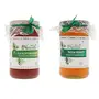 Farm Naturelle-Virgin 100% Pure Raw Natural Unprocessed Eucalyptus & Neem Flower Forest Honey-(1 KG x 2) Glass Bottle