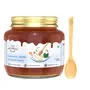 Farm Naturelle-Immunity herbs Infused Flower Wild Forest Honey|Pure and Natural, Loaded with Naturally Occurring Antioxidants & Minerals, No Sugar|Lab Tested Honey In Glass Bottle-400gm and a Wooden Spoon