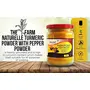 Farm Naturelle-Pure n Mountain Turmeric (Curcumin) with Black Pepper (Peperine) Powder -150 GMS with Raw Jungle Honey 450 GMS, 5 image
