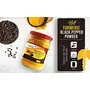 Farm Naturelle-Pure n Mountain Turmeric (Curcumin) with Black Pepper (Peperine) Powder -150 GMS with Raw Jungle Honey 450 GMS, 4 image