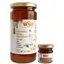 Wow Buzzing BEE Raw Honey - Ginger & Pack of 2 (1 - 550 GR and 1 - 55 GR)