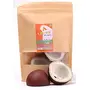 Leeve Brand Fresh Dry Whole Coconut Nariyal Halves Copra 400g, 4 image