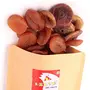 Leeve Dry Fruits Brand Fresh Dried Afghani Fig Sukha Anjeer & Turky Apricot Anjira & Seedless Apricot Anjir Anjeera Angeer athipalam Big size low Offer Price Healthy Snack 400 gm Combo Pack, 6 image