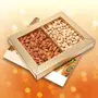 Leeve Dry fruits Brand Dryfruits Combo Fruit & Nuts Diwali Gift Fancy Box Hamper offer pack Windo Box P2 200 gram, 3 image