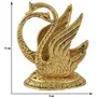 Decor And Art Metal Decorative Golden Swan Duck Shape Napkin Holder for Dining Table (Golden) -11cm, 2 image