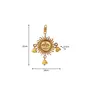 Prince Home Decor & Gifts Metal Sun Shaped Hanging with Bell, 2 image