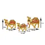 Prince Home Decor & Gifts Metal Meenakari Set of 3 Camel for Home Decor and Gift Purpose, 2 image
