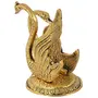 Prince home decor & gifts Oxidize Metal Handicrafts Decorative Golden Swan Duck Shape Napkin Holder, 3 image