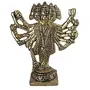 Prince Home Decor & Gifts Antique Golden Black/Handcrafted Panchmukhi Hanuman (Bajrangbali) Religious Gifts Brass Metal Statue/Murti/Idol/Showpiece for Puja/Home Decor/Temple/ Figurine House Warming Gift