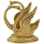 Prince home decor & gifts Oxidize Metal Handicrafts Decorative Golden Swan Duck Shape Napkin Holder