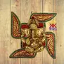Prince Home Decor & Gifts Multicolour Handmade Decorative Feng Shui Metal Pan Leaf Hanging Metal Ganesh Ji Statue, 2 image