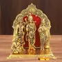 Prince Home Decor & Gifts Aluminium Gold Plated Ram Sita Hanuman Laxman Statue, 2 image