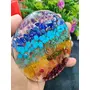 Crystal Cave Exports 4 Inch Seven Chakra Orgone Food Charging/Clearing Plate Disk Plate Or Coaster, 2 image