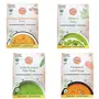 Organic Roots Chickpea & Sweet Potato Spinach Sattu & Green Pumpkin & Lentil Peas Soup Combo| Healthy Instant Soup| Any Time Snacks