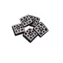 Chokka Brown and white hand-painted Square beads | Handmade Beads | Used for DIY Crafts