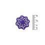 Blue Bone Floral Pendant | Net Cut Beads | DIY Craft beads | Jewelry beads, 2 image