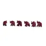 Red small bone marble elephant beads | Handmade Marble Beads | Elephant shape Beads