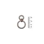 Round Ring Buckle Pendant | Bone Ring with Golden Hook | Design Handicrafts, 2 image