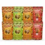 SnackAmor Healthy Quinoa Snacks Combo of Quinoa Puffs and Quinoa Chips Assorted Pack of 4 Tomato Masala Puffs Pack of 2 Mint & Lime Puffs and Pack of 2 Achari Masala Chips (Pack of 8)