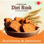 POLKA Sugar Less Diet Rusk With Suji & Elaichi - Pack Of 2 - 400 g I High Fibre Digestive Biscuits Rusk I Sugar Free Snacks Substitute I Diet Snacks I diabetic snacks I Good For You food items Toast, 2 image