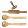 Wooden ladel Set (2 Ladles+ 1 Masher+ 1 Rolling Pin), 3 image