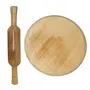 Brown Wooden Skimmer & Chakla Belan - 4 Pieces, 4 image