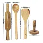 Wooden 3 Ladles, 1 Masher & 1 Rolling Pin, 8 image