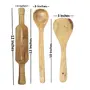 Wooden 3 Ladles & 1 Rolling Pin, 7 image