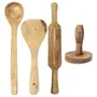 Wooden 2 Ladles, 1 Masher & 1 Rolling Pin, 2 image