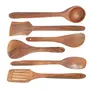Wooden Serving And Cooking Spoon Kitchen Utensil Set Of 6, 3 image