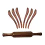 Wooden 6 Soup Spoons And Rolling Pin, 2 image