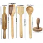 Wooden Tools Of Kitchen (Set Of 5), 6 image