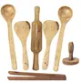 Wooden Ladles, Rolling Pin, Masher And Chimta, 2 image