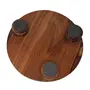 Wooden Chakla Belan Rolling Pin Kitchen Utensils (Brown) With Free Face Massager, 4 image