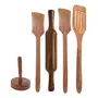 Wooden Kitchen Tool Set - Pack Of 6, 2 image
